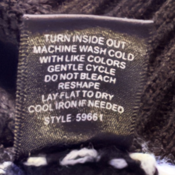 Womens Christmas Sweater Gingerbread Man Oh Snap Black White Stripes Size XL - Picture 5 of 7